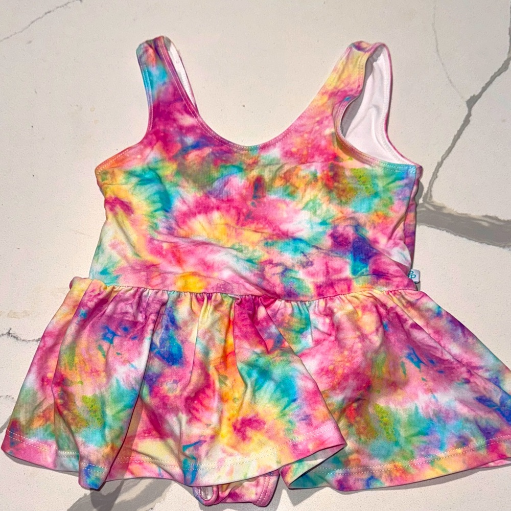 Posh Peanut Joplin 3T One Piece Swim Suit Skirt Girls Toddler